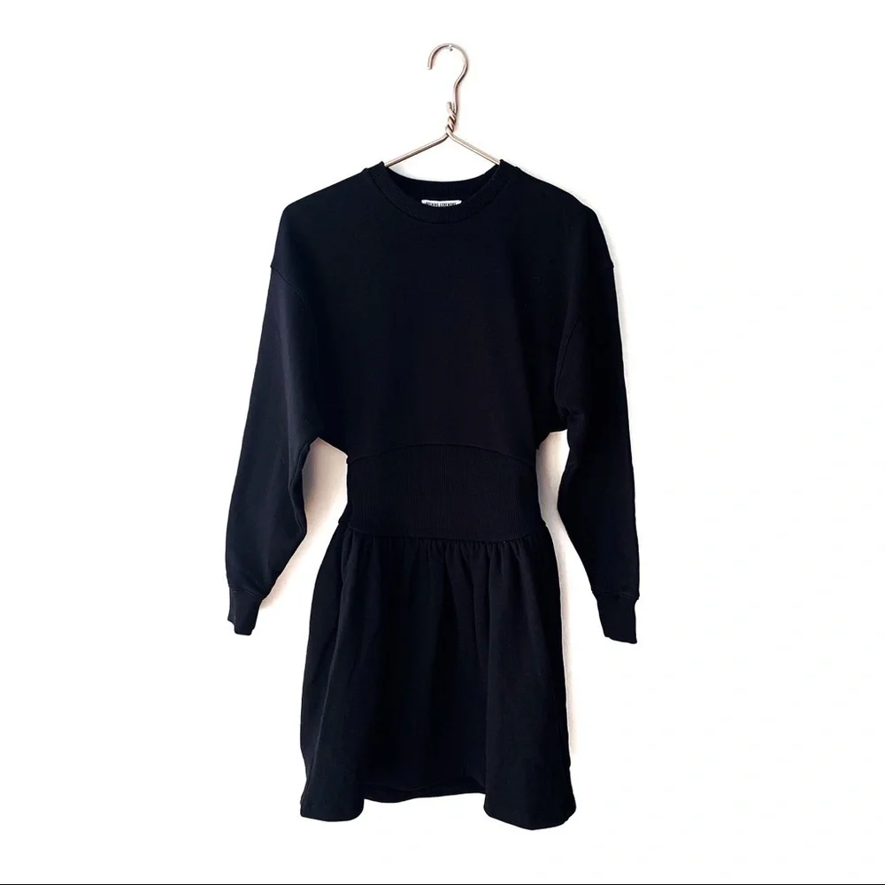 Opening Ceremony Black Sweatshirt Dress New